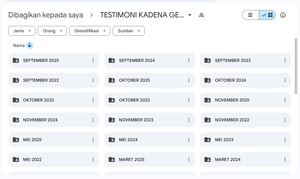 Testimoni Pelanggan KADENA Gestun — Bukti Transaksi Nyata